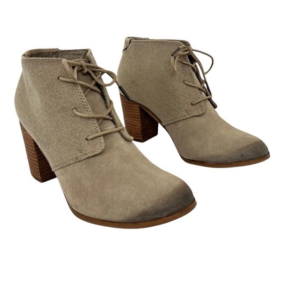 TOMS LUNATA BOOTIES LACE UP SIZE 9.5 - Picture 1 of 11